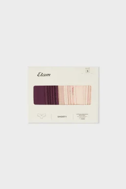 Set de 3 bragas culottes de algodón