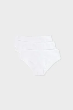 Set de 3 bragas culottes de algodón