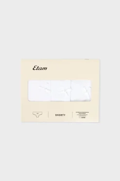 Set de 3 bragas culottes de algodón