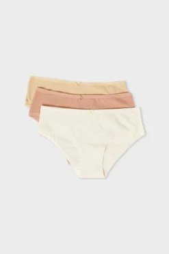 Set de 3 braguitas culotte de algodón orgánico