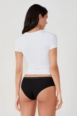 Set de 3 braguitas culotte de algodón y encaje