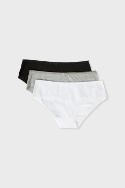 Set de 3 braguitas culotte de algodón orgánico