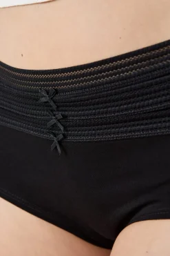 Set de 3 braguitas culotte de algodón y encaje