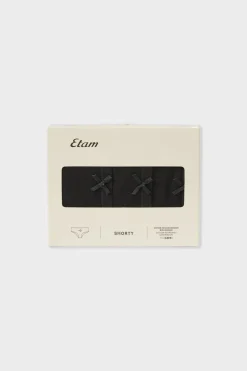 Set de 3 braguitas culotte de algodón orgánico