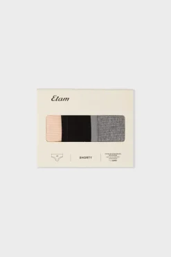 Set de 3 braguitas culotte de algodón