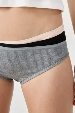 Set de 3 braguitas de algodón