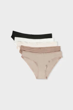 Set de 5 braguitas de microfibra