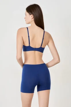 Short ciclista de algodón orgánico elástico