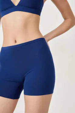 Short ciclista de algodón orgánico elástico