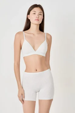 Short ciclista de algodón orgánico elástico