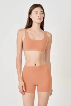 Short ciclista de algodón orgánico elástico