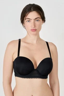 Soutien-gorge bandeau en dentelle