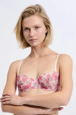 Soutien-gorge N.9 - Balconnet en dentelle avec fleurs