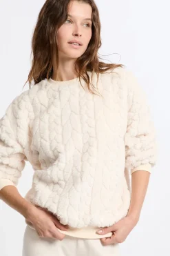 Sudadera con efecto polar