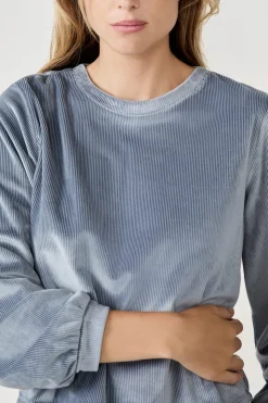 Sudadera con efecto terciopelo