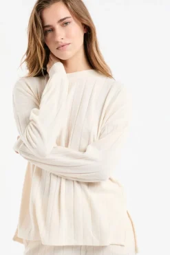 Sudadera de pijama con cuello redondo