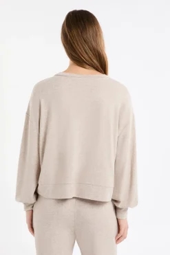 Sudadera de pijama con cuello en V