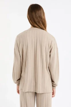 Sudadera de pijama con cuello redondo