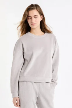 Sudadera de pijama con cuello redondo