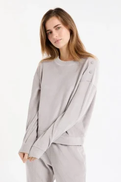 Sudadera de pijama con cuello redondo