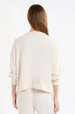 Sudadera de pijama con cuello en V