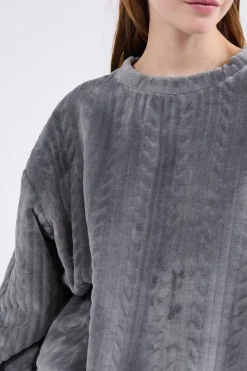 Sudadera de pijama con efecto terciopelo