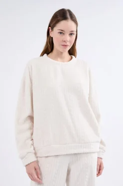 Sudadera de pijama con efecto terciopelo