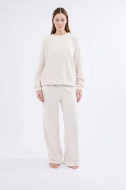 Sudadera de pijama con efecto terciopelo