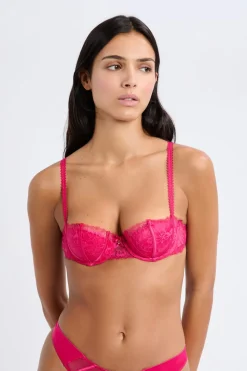 Sujetador balconette de encaje