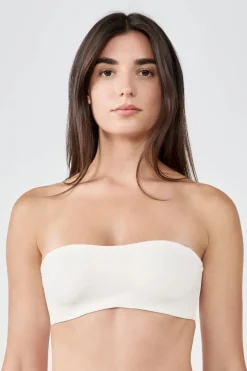 Sujetador bandeau aros suaves tirantes desmontables