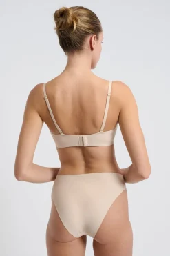 Sujetador bandeau aros suaves tirantes desmontables