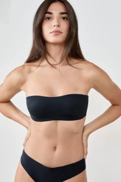 Sujetador bandeau aros suaves tirantes desmontables