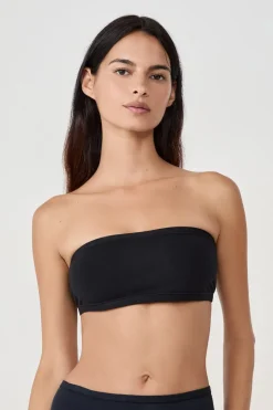 Sujetador bandeau con aros de algodón orgánico elástico