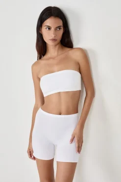 Sujetador bandeau con aros de algodón orgánico elástico