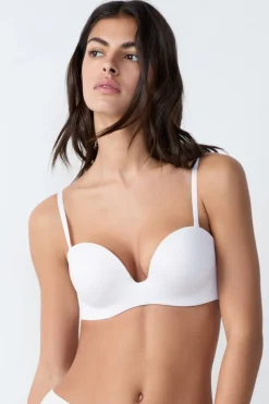 Sujetador bandeau con tirantes extraíbles, Copa A-B