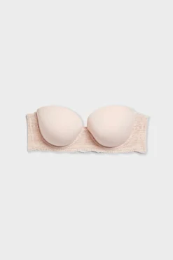 Sujetador bandeau con tirantes desmontables - Copa D