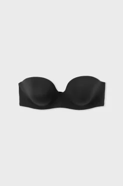 Sujetador bandeau, copas C-E, tirantes desmontables