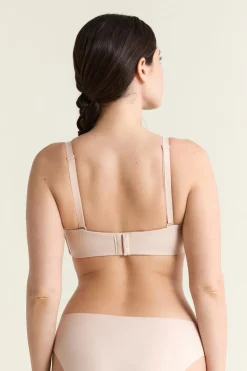 Sujetador bandeau, copas C-E, tirantes desmontables