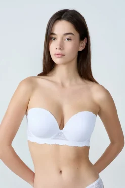 Sujetador bandeau de copas finas