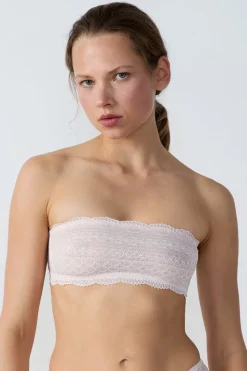 Sujetador bandeau de encaje