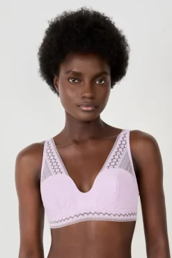 Sujetador bandeau foulard de encaje