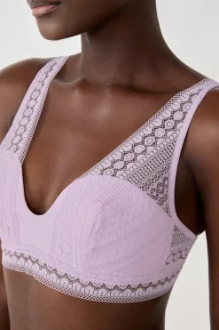 Sujetador bandeau foulard de encaje