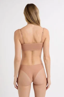 Sujetador bandeu de microfibra con tirantes removibles