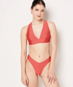 Sujetador bikini triángulo satinado