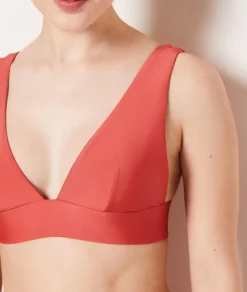 Sujetador bikini triángulo satinado