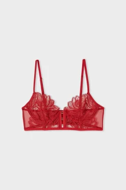 Sujetador bustier de bordado