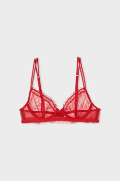 Sujetador clásico de encaje con tirantes dobles