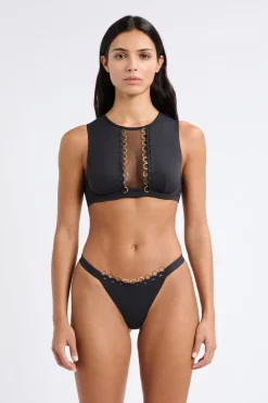 Sujetador con aros de microfibra