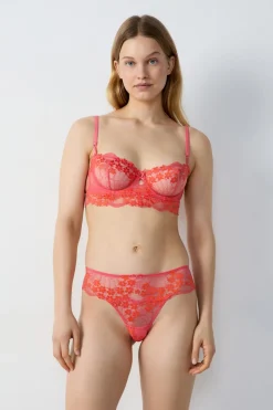 Sujetador N. 9 - Balconnet con bordado floral