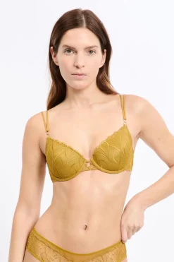 Sujetador N.4 - Copas finas con bordado floral